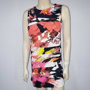 Kenzo Paris Abstract Colorful Mini Dress Tunic Top